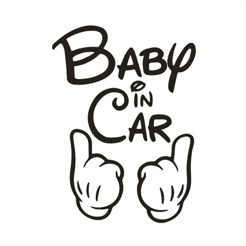 Creative Car Stickers - Hands Holding Baby In The Car