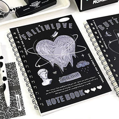Crystal Glass Texture Coil Notebook For Students A5