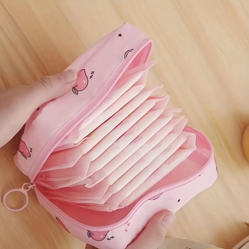 Girls Portable Cosmetic Lipstick Bag Makeup Bag Sanitary Pad Storage Bag