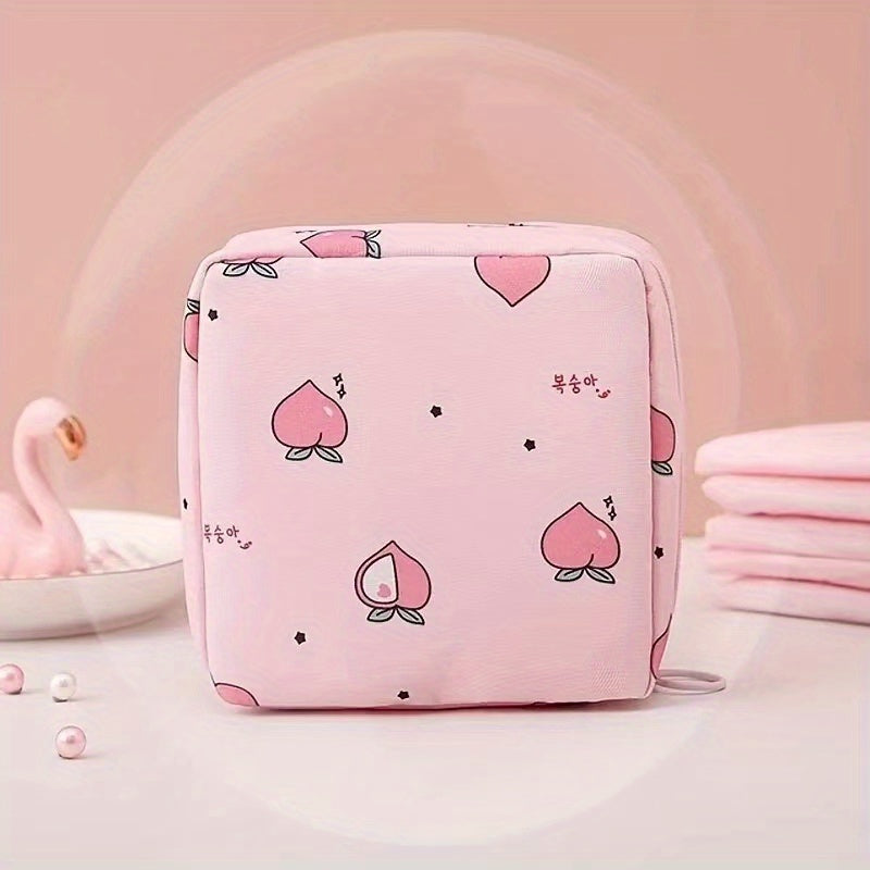 Girls Portable Cosmetic Lipstick Bag Makeup Bag Sanitary Pad Storage Bag