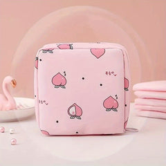 Girls Portable Cosmetic Lipstick Bag Makeup Bag Sanitary Pad Storage Bag