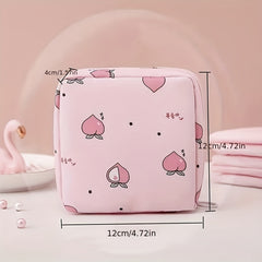 Girls Portable Cosmetic Lipstick Bag Makeup Bag Sanitary Pad Storage Bag