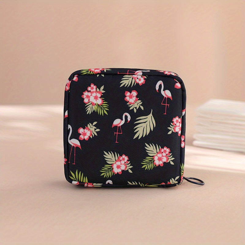 Girls Portable Cosmetic Lipstick Bag Makeup Bag Sanitary Pad Storage Bag
