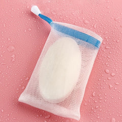 10pcs Portable Foaming Soap Net Bag for Travel & Home Use