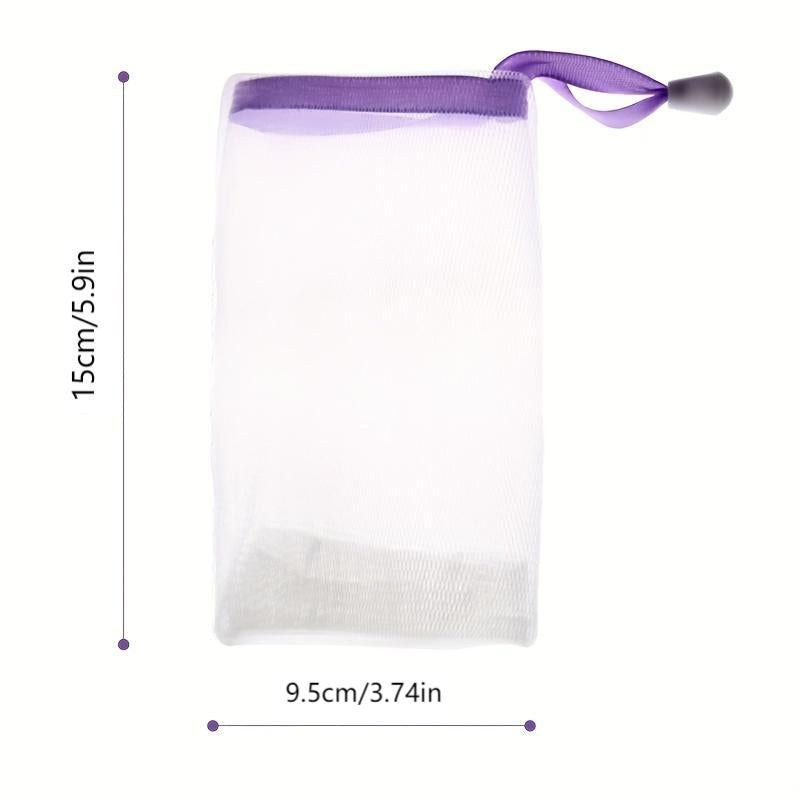 10pcs Portable Foaming Soap Net Bag for Travel & Home Use