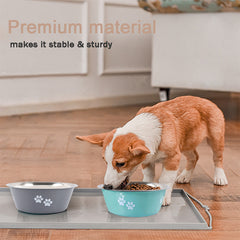 Non-slip Dog Bowls Stainless Steel High Capacity