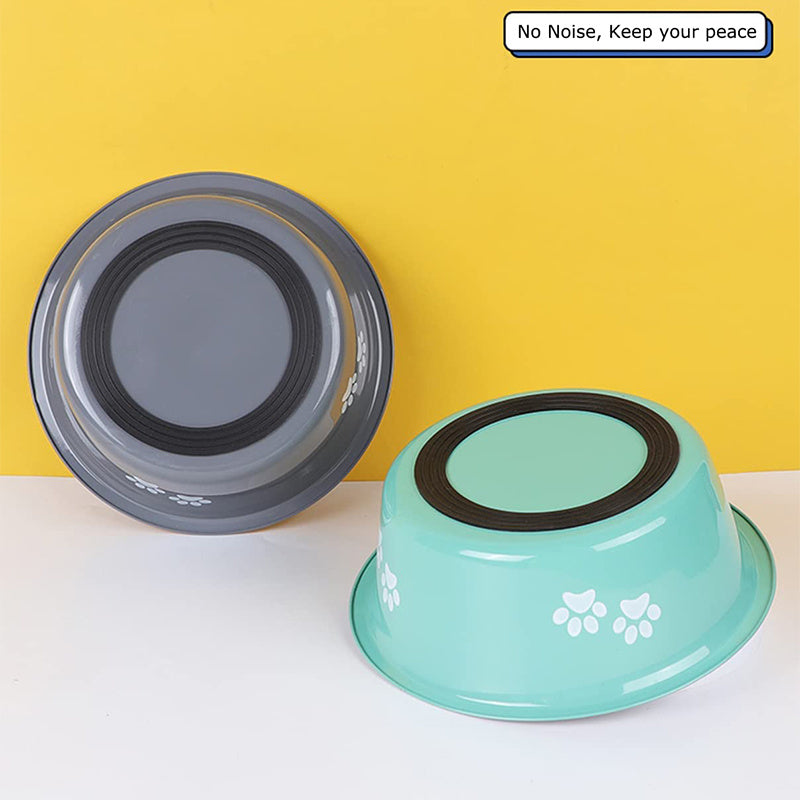 Non-slip Dog Bowls Stainless Steel High Capacity