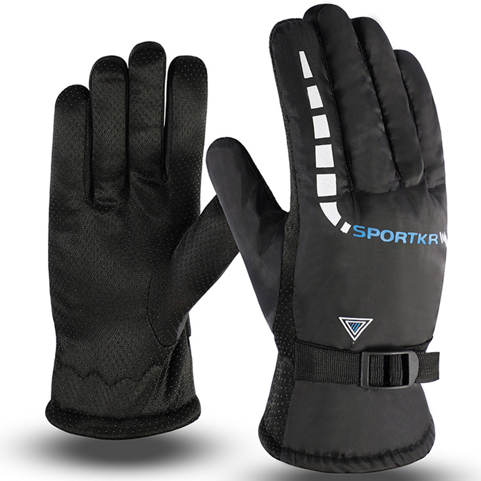 Winter Waterproof Non-slip Plus Velvet Warm Gloves For Outdoor Activities