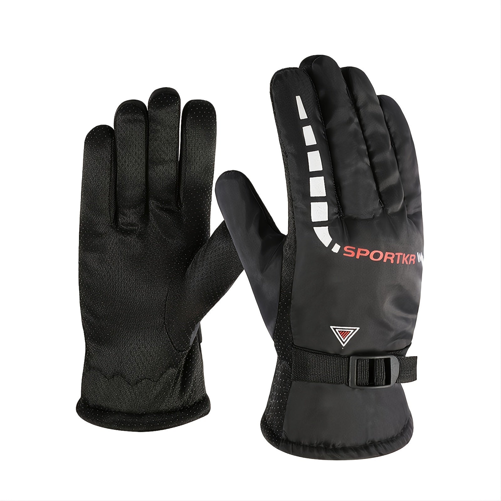 Winter Waterproof Non-slip Plus Velvet Warm Gloves For Outdoor Activities