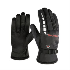 Winter Waterproof Non-slip Plus Velvet Warm Gloves For Outdoor Activities