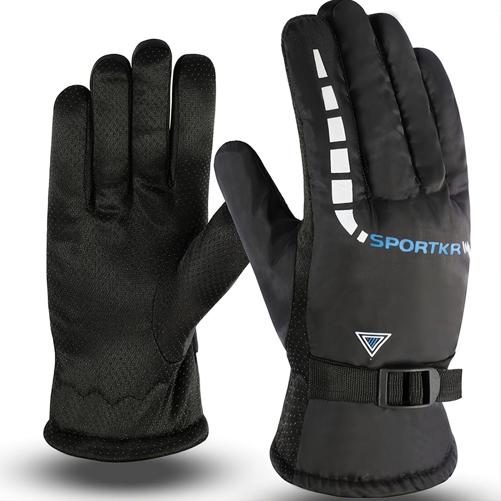 Winter Waterproof Non-slip Plus Velvet Warm Gloves For Outdoor Activities