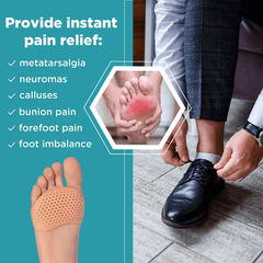 Silicone Metatarsal Pads Toe Separator Foot Pads Orthotics Foot Massage Insoles