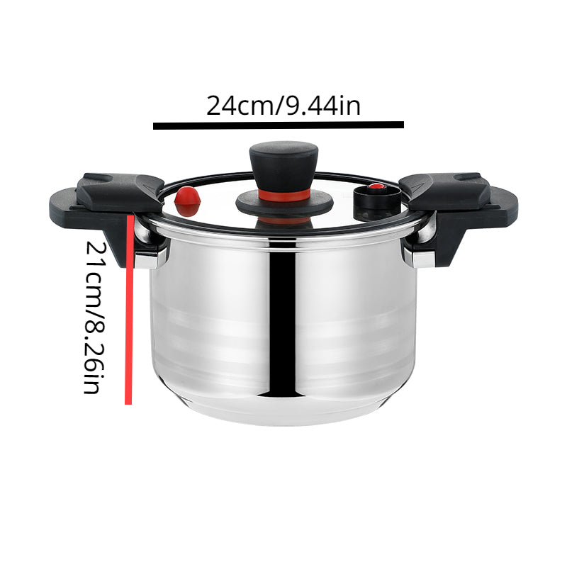 Stainless Steel Micro Pressure Cooker Lock Cover Induction Cooking Pot