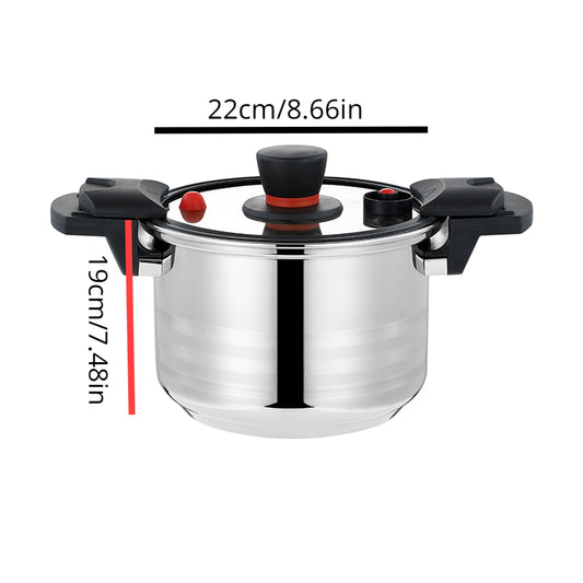 Stainless Steel Micro Pressure Cooker Lock Cover Induction Cooking Pot