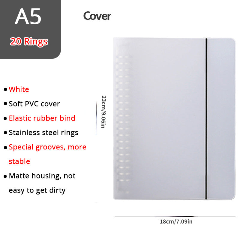 Loose Leaf Coil Book Notebook - 70 Sheets, Horizontal Line