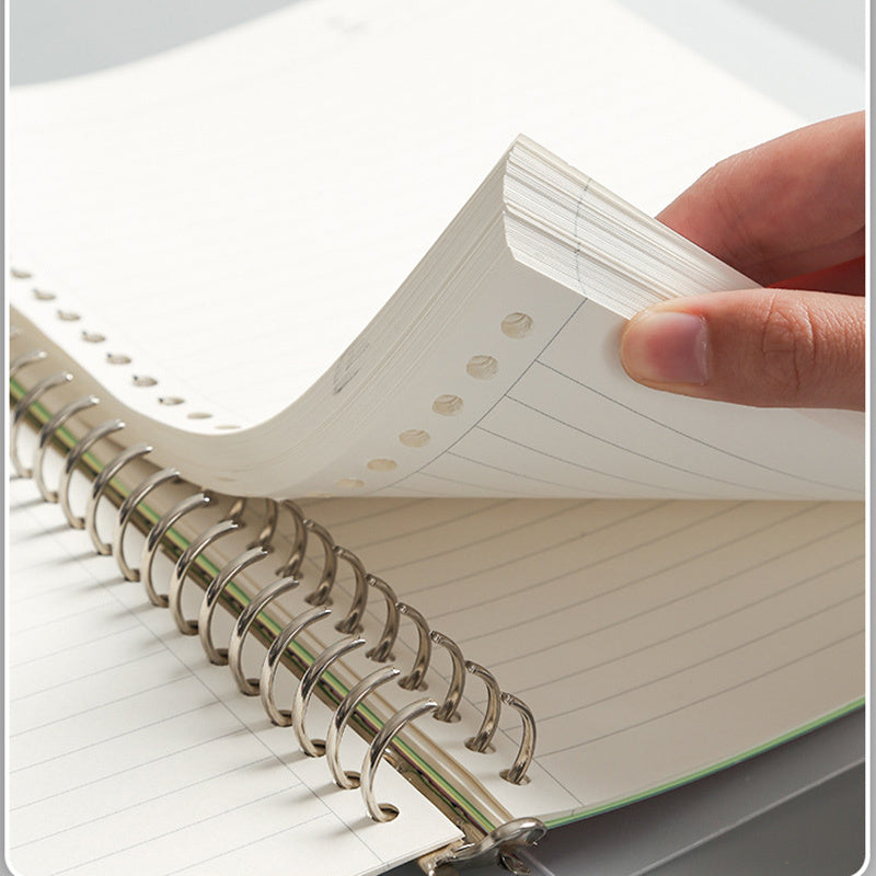 Loose Leaf Coil Book Notebook - 70 Sheets, Horizontal Line