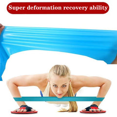 Elastic Resistance Bands Yoga Pilates Workout Gym Equipment