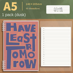 American Style Retro Loose Leaf Notebook Detachable Thickened Grid Notebook