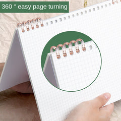 160 Pages Vintage Gradual Change Ring Binder Removable Notebook