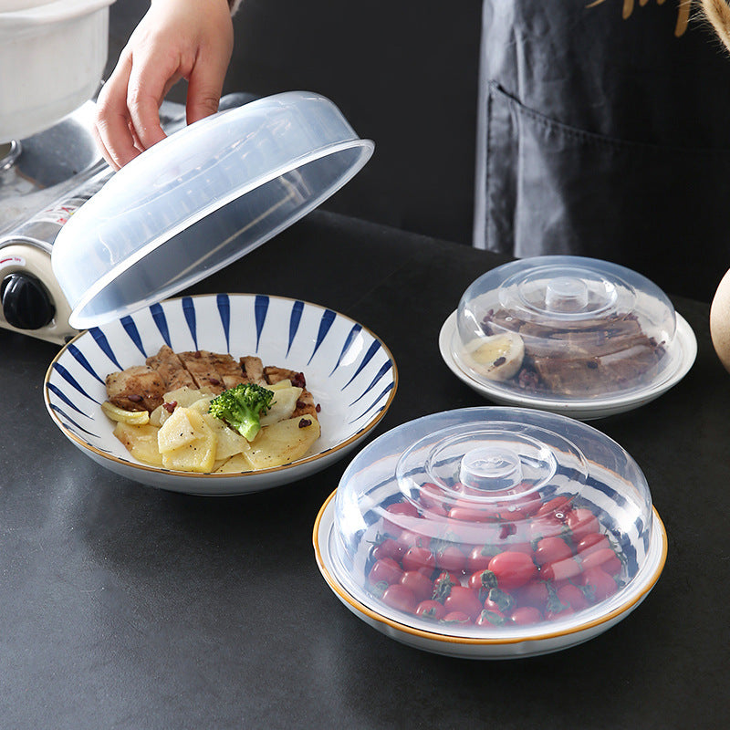 Thickened Microwave Oven Heating Splash Cover Round Bowl Cover