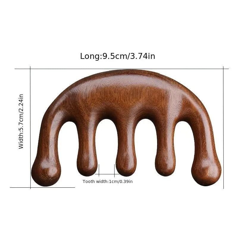 Wooden Scraping Massage Comb for Yoga Fitness Muscle Relaxation