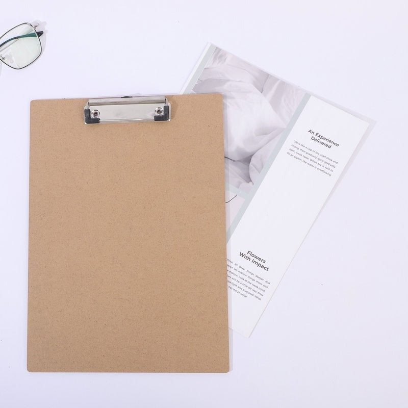 A4 Basics Hardboard Office Clipboards - Durable Document Holder
