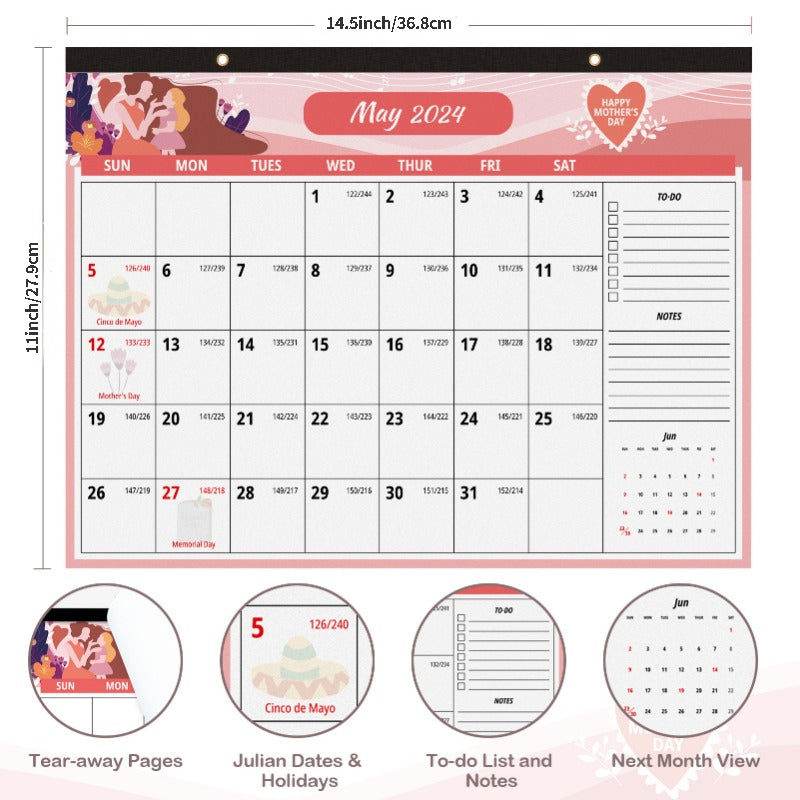Wall Desk Calendar Oct Dec 18 Months Hanging Wall Calendar 36 X 27