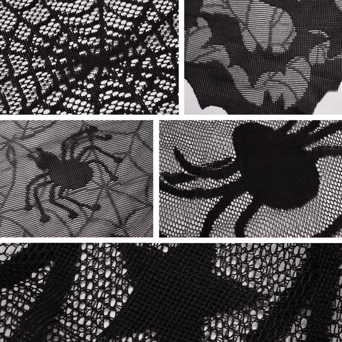 Halloween Decoration Set Fireplace Cloth Table Cloth Spider Decorations