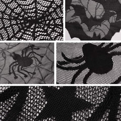 Halloween Decoration Set Fireplace Cloth Table Cloth Spider Decorations