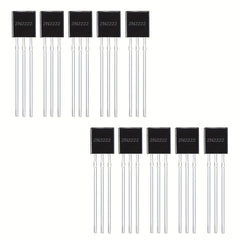 10pcs 2N2222 Transistors NPN 40V 600mA 300MHz 625mW