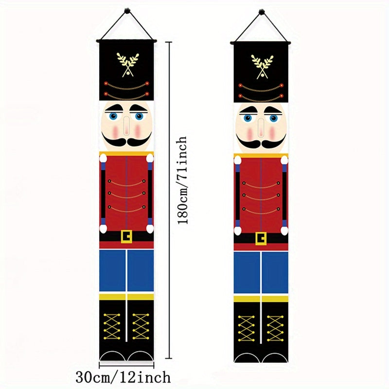 Festive Nutcracker Banners - Christmas Party Decor