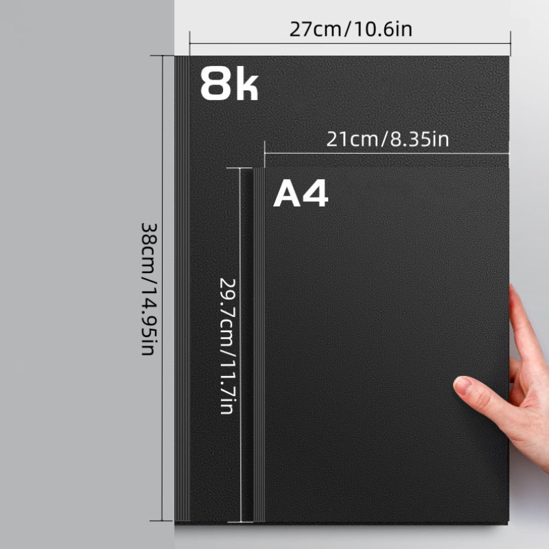 50pcs A4 8K Hard Card Paper Thickened Painting Sketch Origami