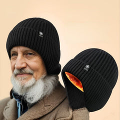 Men's Winter Velvet Woolen Hat Middle Aged Elderly