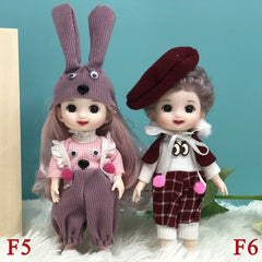 6 7in Doll Princess Set Kids Toy Birthday Gift