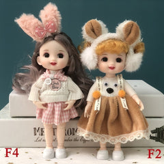 6 7in Doll Princess Set Kids Toy Birthday Gift