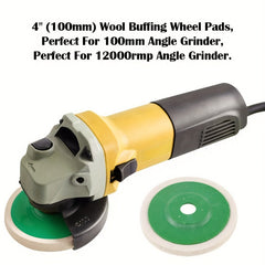 10pcs Mirror Polishing Wheel High Density Fine Wool Pad For Grinding & Buffing