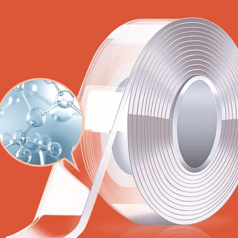1pc 1.3m Transparent Nano Tape Washable Reusable Double Sided Tape