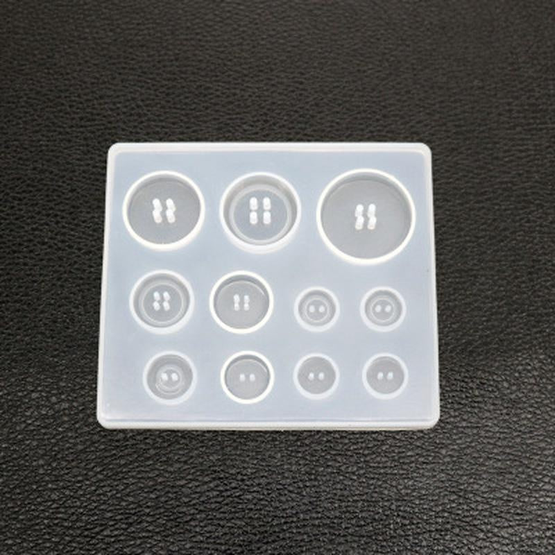 DIY Resin Button Silicone Mold Clothes Botton Resin Mold