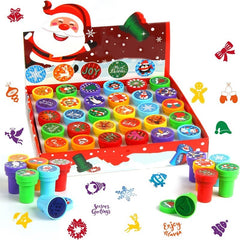 10pcs Christmas Stamps Kids Party Supplies Various Styles Xmas Stamps