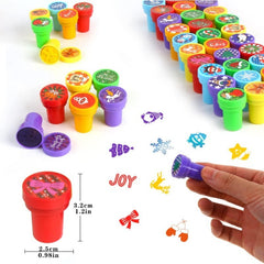 10pcs Christmas Stamps Kids Party Supplies Various Styles Xmas Stamps