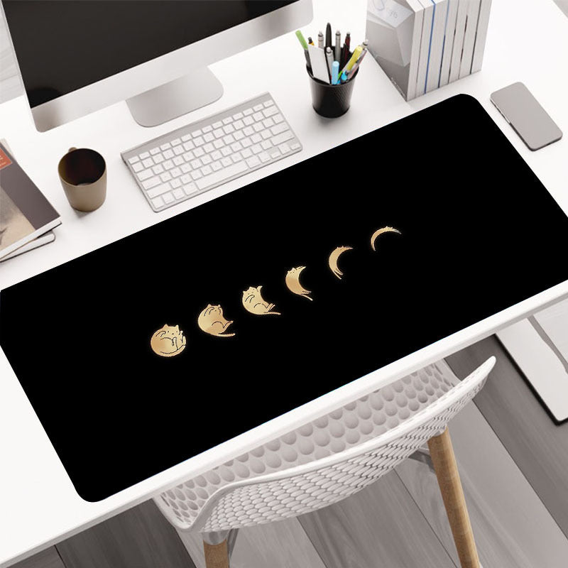 Moon Cat Gaming Mousepad Keyboard Pad