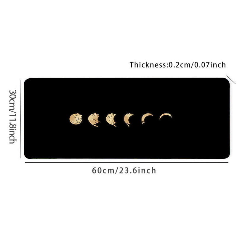 Moon Cat Gaming Mousepad Keyboard Pad