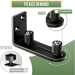2pcs Barn Door Floor Guide Adjustable Roller Sliding Unique Guidance