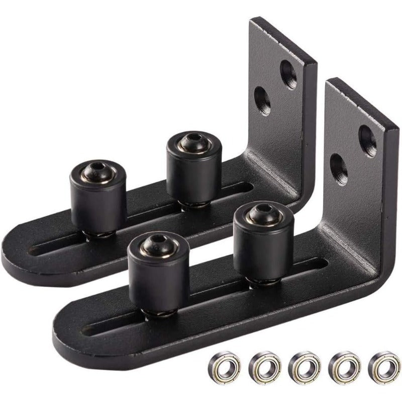 2pcs Barn Door Floor Guide Adjustable Roller Sliding Unique Guidance