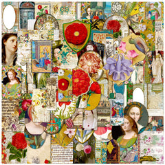 100pcs Medieval Retro Stickers Classic Nostalgic Handbook For DIY Accessories