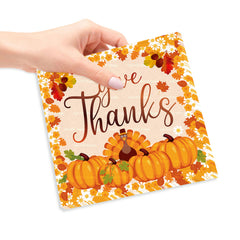 20pcs Thanksgiving Turkey Element Napkin Pumpkin Paper Towel Decorations