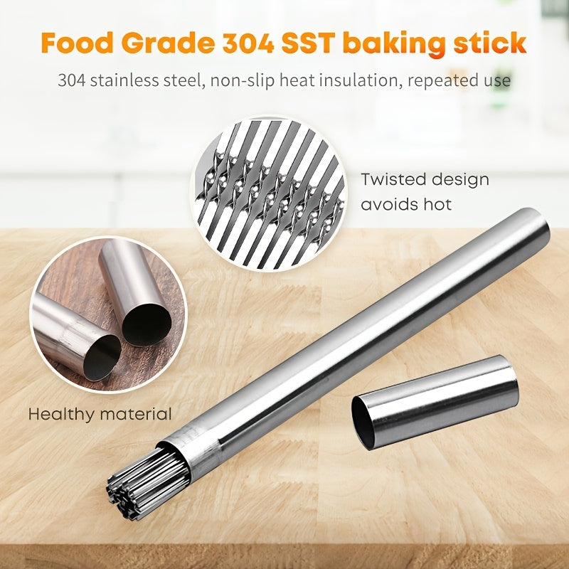 Stainless Steel Barbecue Skewers Set with Storage Tube