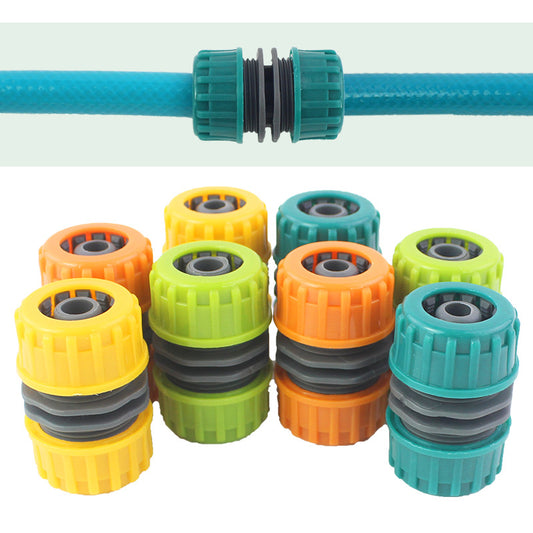 3pcs 1/2 Garden Hose Coupling Plastic Quick Connector 12mm Dark Green Light Gree
