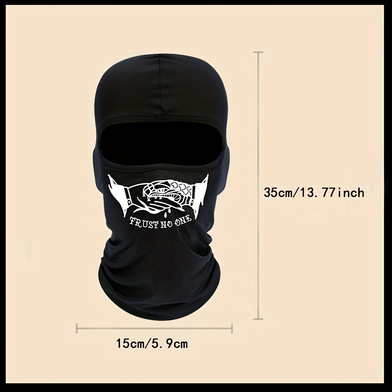 Shake Hands Print Balaclava Unisex Ski Mask