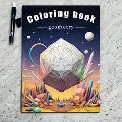 18 2x25 Geometric Coloring Book For Adults - Holiday Party Gift